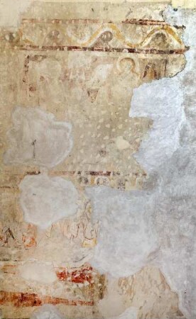 Freskenüberreste an der Westwand — Bildfeld
