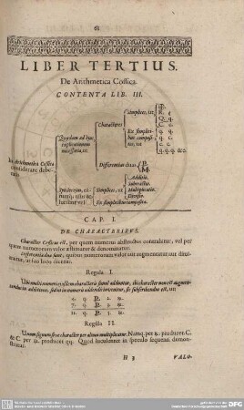 Liber Tertius. De Arithmetica Cossica.