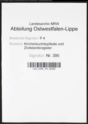 Kirchenbuchduplikat der katholischen Gemeinde Schmallenberg, Kreis Meschede (GHT 1807-1815). (Gemeinde: Katholische Gemeinde)