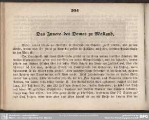 Das Innere des Domes zu Mailand