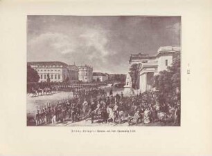 Parade auf dem Opernplatz 1829