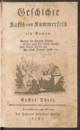 Geschichte Karls von Kummerfeld : ein Roman