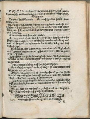 Das drit Buch Alberti Magni von den krefften und tugenten etlicher Thier.