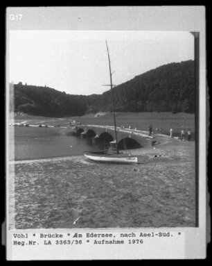 Brücke am Edersee nach Asel-Süd