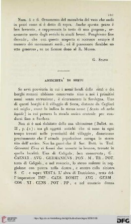 5: Antichità di Sestu