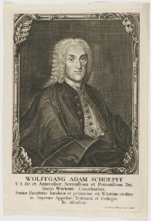 Bildnis des Wolffgang Adam Schoepff