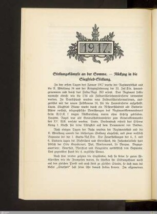 Stellungskämpfe an der Somme - Rückzug in die Siegfried-Stellung