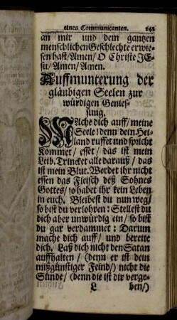 Andachten vor dem heiligen Abendmahl