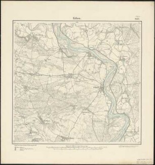 Meßtischblatt 2559 : Köben, 1892 Köben : Köben. - Aufn. 1890. - 1:25000. - [Berlin]: Reichsamt für Landesaufnahme, 1892. - 1 Kt.