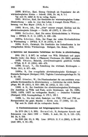 d) Glaubensbekenntnisse und Religionsgespräche der Herzogszeit