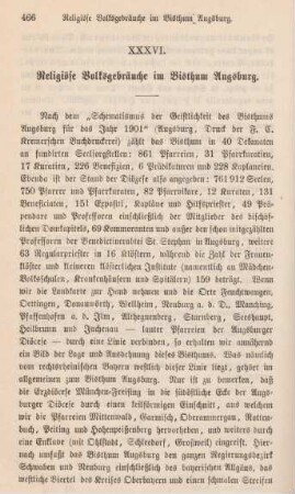 466-475 Religiöse Volksgebräuche im Bisthum Augsburg