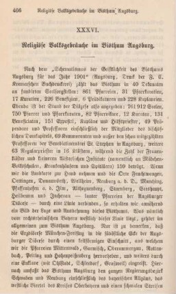 466-475 Religiöse Volksgebräuche im Bisthum Augsburg