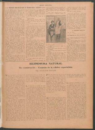 Hermosura natural : Su conservación - Consejos de la célebre especialista