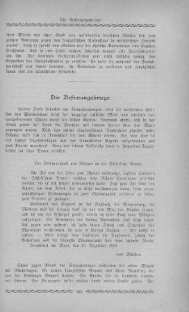 Die Befreiungskriege.