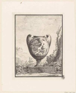 Vase, dekoriert mit einem Satyr, aus der Folge "Suite de Vases", Bl. 29