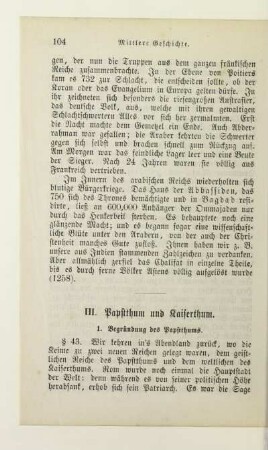 III. Papstthum und Kaiserthum