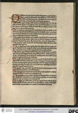 Distinctio quinta de scrutinio scriptuarum que in libro Iob continentur declarando mentem ipsius Iob et sociorum...