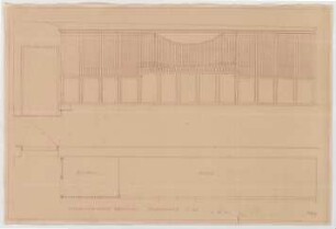 Fischer, Theodor; Neuötting; Ev. Kirche - Orgelanlage (Grundriss, Ansicht)