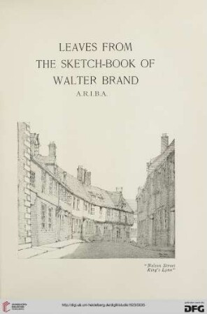 85: Leaves from the sketch-book of Walter Brand