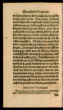 Das XXXVIII. Capitel.