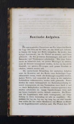 Nautische Aufgaben.