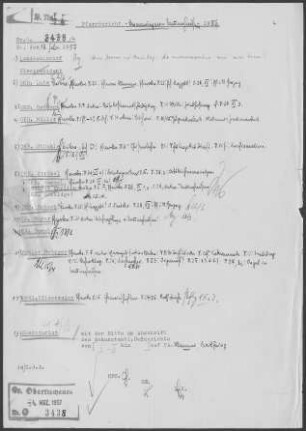 Bermaringen-Temmenhausen: Visitationsbericht mit Pfarrbericht 1956