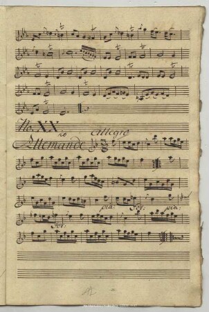 20. Anonymus, Allemande, F-Dur