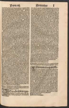 Pars septima huius primi libri ...