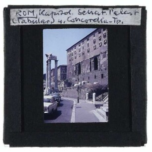Rom, Senatorenpalast,Rom, Tempel des Vespasian und des Titus