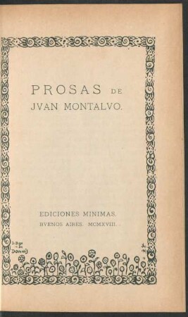 Prosas