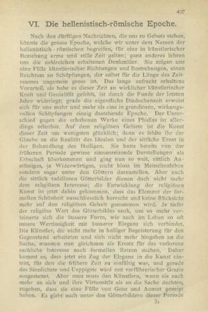 VI. Die hellenistisch-römische Epoche