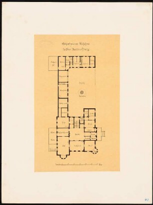 Wohnhaus Davids, Tönning: Grundriss Erdgeschoss