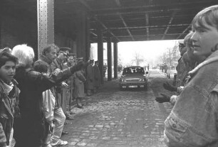 Öffnung des Grenzübergangs Wollankstraße