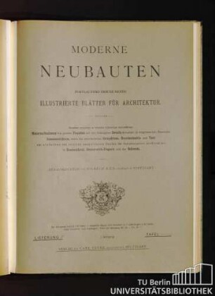 Jahrgang II, Lieferung 5, Tafel 81 - 100.