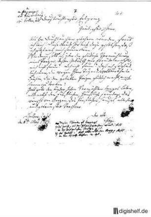 7: Brief von Johann Wilhelm Ludwig Gleim an Alexius Erbprinz Anhalt-Bernburg