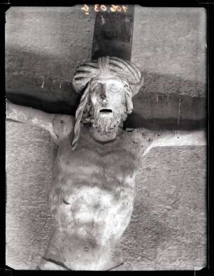 Klosterkirche; Kruzifix von Syrlin vor der Restaurierung