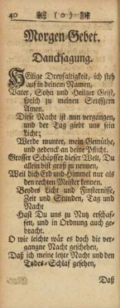 Morgen-Gebet