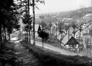Blick vom Kämmel aufs Oberdorf und "Schenk-Barg"