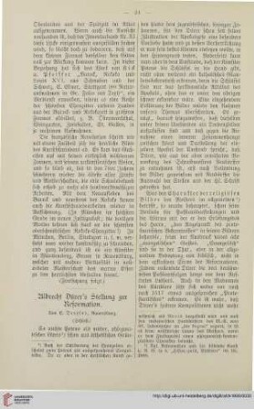 17: Albrecht Dürers Stellung zur Reformation, [4]