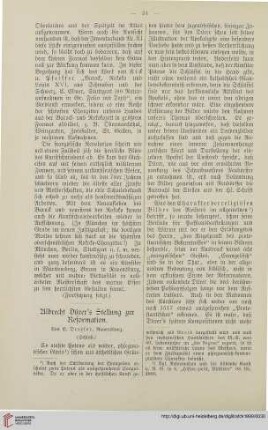 17: Albrecht Dürers Stellung zur Reformation, [4]
