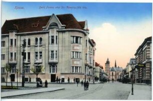 Kassa. Deak Ferenc utca Dr. Kemeny fele haz