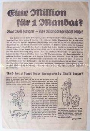 Illustrierter Sonderdruck der Sudetendeutschen Partei (Henlein) zur Wahl der Nationalversammlung der Tschechoslowakei 1935