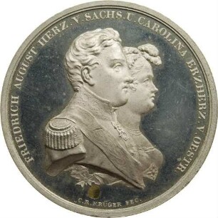 Prinz Friedrich August - Vermählung mit Maria Karoline