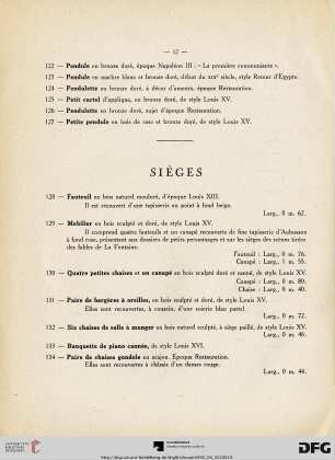 Siéges (Nr. 128-134)
