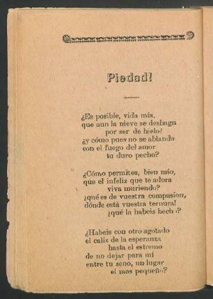 ¡Piedad!