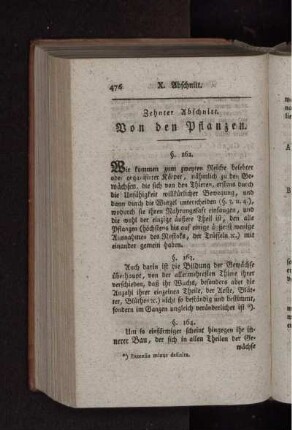 Zehnter Abschnitt. Von den Pflanzen.