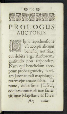Prologus Auctoris.