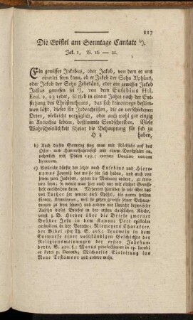 Die Epistel am Sonntage Cantate. Jak. 1, V. 16-21