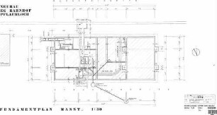 Pflaumloch: Neubau Empfangsgeb., Fundamentplan Empfangsgeb.