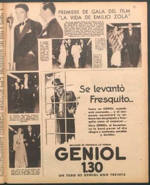 Première de gala del film "La vida de Emilio Zola" [Fotografías]